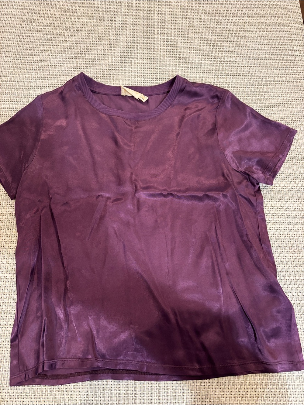 Nation LTD Shiny Purple Short-Sleeve Tee